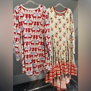 Paper Wings Girls sz 14 Holiday 2 Piece Lot, Reindeer, both unique hard to find